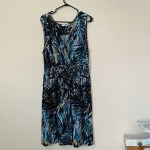 Sleeveless Grassy look Dress